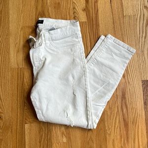 Banana Republic white crop length Jean legging size 32/12